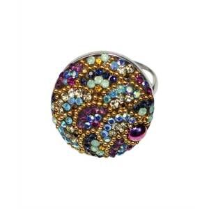 NEW MOSAICO women's austrian crystal ring in silver